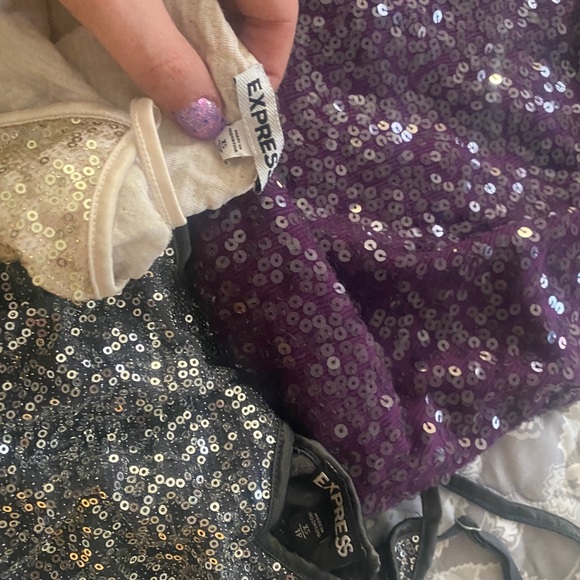 Express sequin tanks bundle - Picture 2 of 3